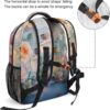 Perfume Rose Floral Laptop Backpack Lightweight Travel Daypack Shoulder Bag for Men Women