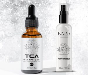 TCATherapyCare Solution Acid Peel 60% for Acne Treatment and Dark Spot Fading, Wrinkles & Fine Lines and Suitable for Blackhead-Prone Skin, 1oz With NEUTRALIZER (100ML)