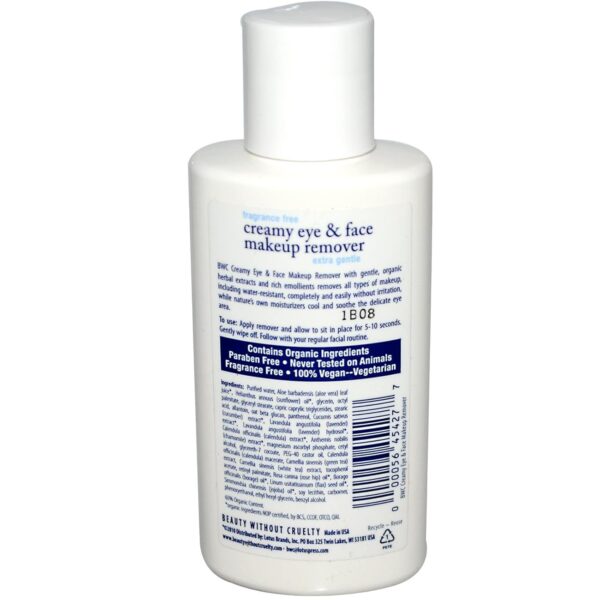 Beauty Without Cruelty Eye Makeup Remover Creamy 4 Oz