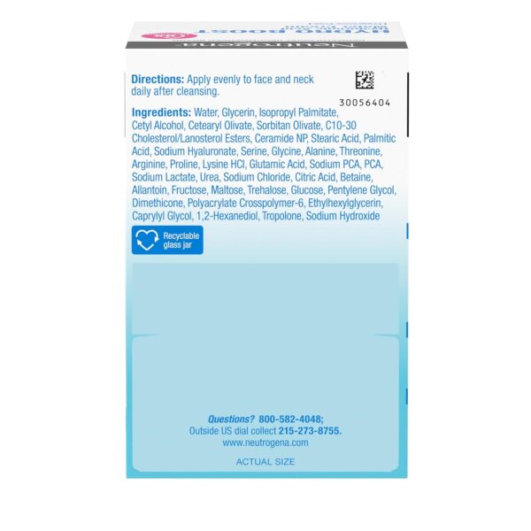 Neutrogena Hydro Boost Water Cream, 72 Hr Hydration for Normal/Extra Dry Skin, Fragrance Free, Face Moisturizer with Hyaluronic Acid, 1.7 oz. & Trial Size Hydro Boost Hydrating Gel Cleanser, 0.5 fl oz
