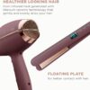 Conair Limited Edition Bundle | INFINITIPRO by CONAIR Hair Dryer with Diffuser - and - Conair Double Ceramic 1-inch Digital Flat Iron | Plum | Amazon Exclusive