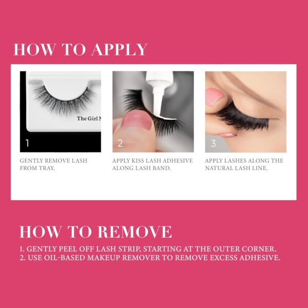 KISS Lash Couture Luxtension, False Eyelashes, 'Volume Full Set', 14 mm, Includes 4 Pairs Of Lashes, Contact Lens Friendly, Easy to Apply, Reusable Strip Lashes