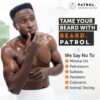 Beard Patrol Beard Balm for Men - Grooming Treatment with Argan Oil, Shea Butter, & Cocoa Butter Strengthens & Softens Beards & Mustaches - Lemongrass Scent Leave-in Conditioner Wax