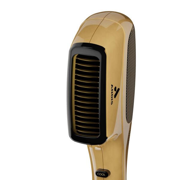 Andis 82125 1875-Watt Tourmaline Ceramic Ionic Styling Hair Dryer, Styling Hair Dryer with Ionic Frizz-Free Technology, No Heat Damage, Lightweight Hairdryer for Normal & Curly Hair - Gold