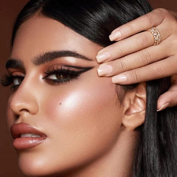 5 Pairs Lazy Eye Shadow Eyelash Patch, 3-in-1 Reusable Eyeshadow, Colorful Eyelash Makeup Stickers with False Lashes Shadow & Eyeliner, Makeup Stencils Sticker, Lazy Makeup Tool (Gold)