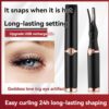 Gettoreach Electric Eyelash Curler, Heated Eyelash Curler, USB Rechargeable Lash Curlers Comb for Women, 3 Temperature & Long-Lasting (Black)
