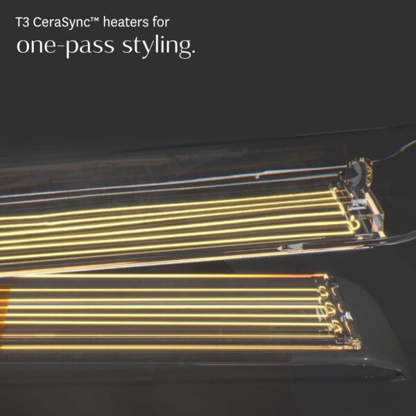 T3 Smooth ID 1” Flat Iron with Touch Interface - Digital Ceramic Flat Iron with Interactive HeatID Technology for Automatic Heat Setting Personalization