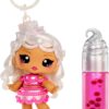 Yummiland Lip Gloss Doll: Sour Sweeties - Misty Cakes Includes DIY Lip Gloss + Removable Keychain, Cosmetic Play, Collectible, Ages 4+