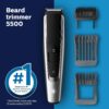 Norelco Philips Beard Trimmer and Hair Clipper Series 5500, Electric, Cordless, one Pass Beard Trimmer and Hair Clipper with Washable Feature for Easy Clean - No Blade Oil Needed - BT5511/49