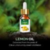 Lemon (Citrus Limonum) |100% Pure & Natural Undiluted Essential Oil Organic Standard/Steam Distilled Oil for Clean & Clear Skin,Hair Care & Massage/Room Fragrances,Perfume-30ml_with Dropper
