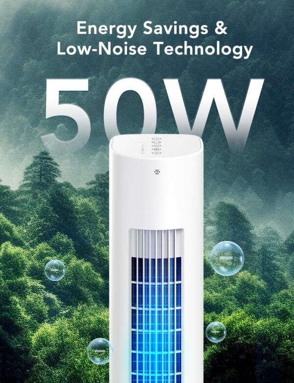 35 INCH Evaporative Air Cooler, 3-IN-1 Quiet Portable Air Conditioners with 3 Speed, 50W Energy Saving Oscillating Cooling Fan, 7H Smart Timer, Remote, Windowless Air Conditioner White