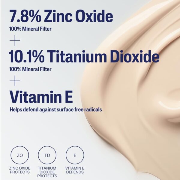 CETAPHIL Everyday Sunscreen Tinted Lotion for Face, 1.7 fl oz, 100% UVA/UVB Mineral Sunscreen: Titanium Dioxide & Zinc Oxide, SPF 40, For Sensitive Skin