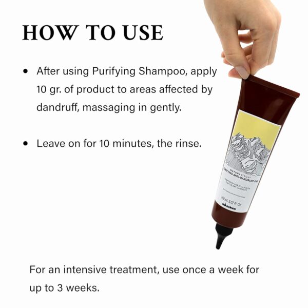 Davines Naturaltech PURIFYING Gel, Keep Dandruff-Prone Scalps Clean and Healthy, 5.07 fl. oz.