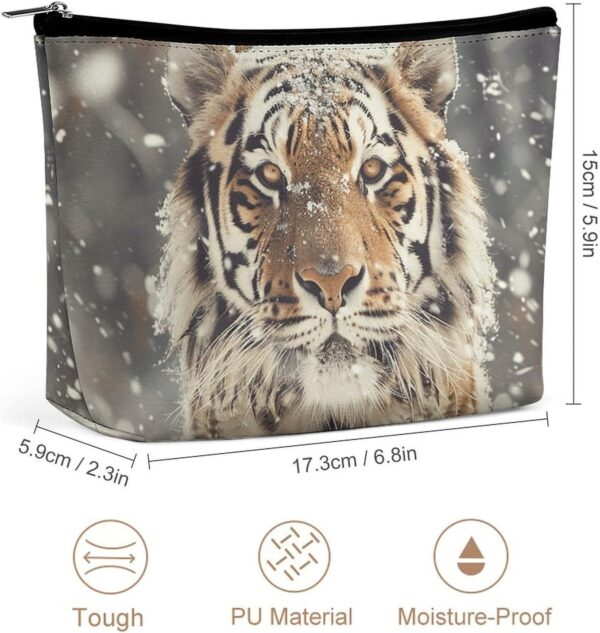 Makeup Bag for Women Cosmetic Bags A Mighty Tiger Travel Toiletry Bag Cute Zipper Make Up Bags Large Capacity Make Up Case Organizer Portable Makeup Pouch for Travelling Gift
