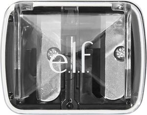 e.l.f., Dual-Pencil Sharpener, Convenient, Essential Tool, Sharpens, Easy To Clean, Travel-Friendly, Compact, Includes Bonus Small Sharpener