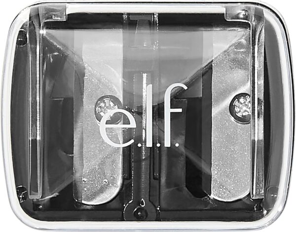 e.l.f., Dual-Pencil Sharpener, Convenient, Essential Tool, Sharpens, Easy To Clean, Travel-Friendly, Compact, Includes Bonus Small Sharpener