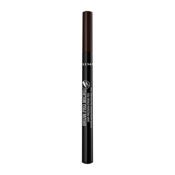 Rimmel London Brow This Way Eyebrow Pencil, Highly Pigmented, Long-Wearing, Easy to Apply, 004, Dark Brown, 0.03oz