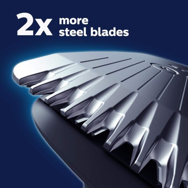 Norelco Philips Beard Trimmer and Hair Clipper Series 5500, Electric, Cordless, one Pass Beard Trimmer and Hair Clipper with Washable Feature for Easy Clean - No Blade Oil Needed - BT5511/49