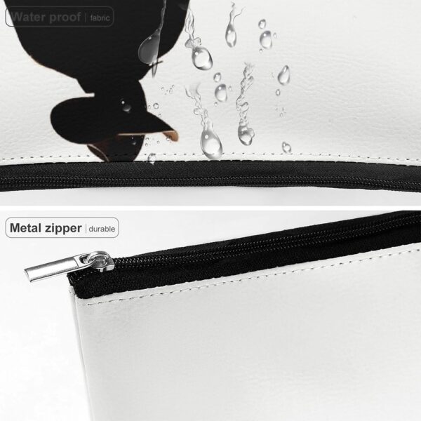 Makeup Bag for Women Cosmetic Bags Cowboy with Lasso Silhouette Travel Toiletry Bag Cute Zipper Make Up Bags Large Capacity Makeup Case Organizer Portable Makeup Pouch for Travelling Gift