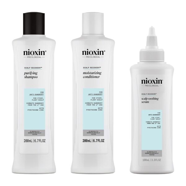 Nioxin Scalp Recovery Anti-Dandruff System Kit | For Itchy & Flaky Scalp | Pyrithione Zinc | Trial Size