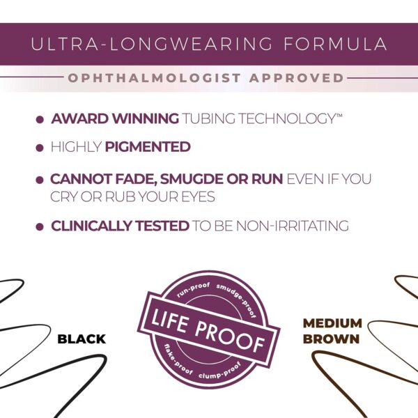 Blinc Tubing Liquid Eyeliner, Ultra-Longwearing, Highly-Pigmented, Smudgeproof Eye Liner with Precise Tip, Vegan, Gluten-Free and Cruelty-Free, 6ml / 0.2 Fl Oz