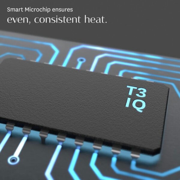 T3 Smooth ID 1” Flat Iron with Touch Interface - Digital Ceramic Flat Iron with Interactive HeatID Technology for Automatic Heat Setting Personalization