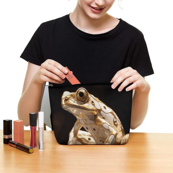 71RF8oKyaaL._AC_SL1500_.jpg Makeup Bag for Women Cosmetic Bags Heavy Industry Frog Travel Toiletry Bag Cute Zipper Make Up Bags Large Capacity Make Up Case Organizer Portable Makeup Pouch for Travelling Gift