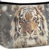 Makeup Bag for Women Cosmetic Bags A Mighty Tiger Travel Toiletry Bag Cute Zipper Make Up Bags Large Capacity Make Up Case Organizer Portable Makeup Pouch for Travelling Gift