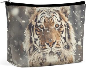 Makeup Bag for Women Cosmetic Bags A Mighty Tiger Travel Toiletry Bag Cute Zipper Make Up Bags Large Capacity Make Up Case Organizer Portable Makeup Pouch for Travelling Gift