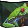 Toiletry Bag for Women Red Eyed Tree Frog Cosmetic Bag Portable Capacity Travel Makeup Bags with Zipper Lightweight Cute Beauty Makeup Organizer for Traveling, Accessories, Essentials
