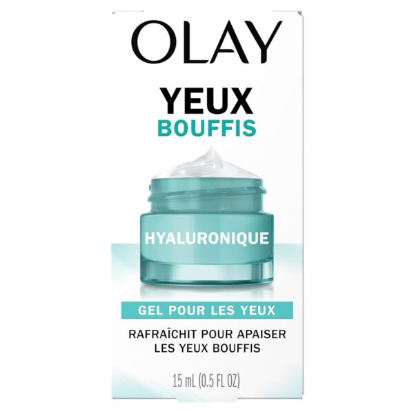 Olay Hyaluronic + Peptide 24 Gel Eye Cream, Fragrance-Free, 0.5oz (15 mL)