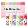 iiniim 6Pcs Non Greasy Lip Balm Set Moisturizing Hydrating Fruit Flavor Smooth Long Lasting Lip Care for Women Girls Daily Use Multicolor One Size