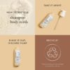 The Honest Company 2-in-1 Cleansing Shampoo + Body Wash for Sensitive Skin | Gentle for Baby | Naturally Derived, Tear-free, Hypoallergenic | Fragrance Free, 18 fl oz