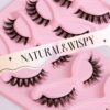 Russian Strip False Eyelashes Thick Volume 12mm Wispy Faux Mink Lashes 8D Volume Long Cat Eye Lashes Dramatic (Cat Eye L11)