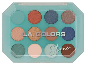 L.A. COLORS 12 Color Eyeshadow Palette, Stunner C69013