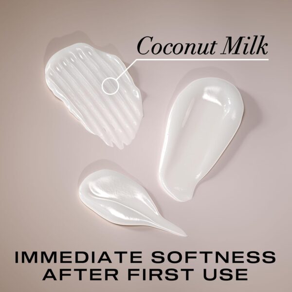 OGX Nourishing + Coconut Milk Conditioner, Hydrating & Restoring Conditioner Moisturizes for Soft Hair After the First Use, Paraben-Free, Sulfate-Free Surfactants, 25.4 fl. oz