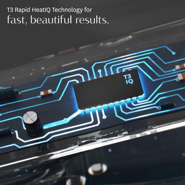 T3 Smooth ID 1” Flat Iron with Touch Interface - Digital Ceramic Flat Iron with Interactive HeatID Technology for Automatic Heat Setting Personalization