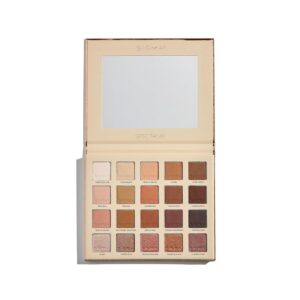 Spectrum Eyeshadow Palette - 20 Neutral Eyeshadow Shades in Matte, Shimmer and Metalic Finishes - Highly Pigmented Vegan Eye Makeup Palette - Clean Beauty Products