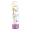 Aveeno Baby Continuous Protection Zinc Oxide Mineral Sunscreen Lotion for Sensitive Skin, Broad Spectrum SPF 50, Tear-Free, Sweat- & Water-Resistant, Paraben-Free, Travel-Size, 3 fl. oz