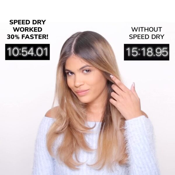 COLOR WOW Speed Dry Blow Dry Spray – Cut Blow Dry Time by 30% | Heat Protectant, Prevent Breakage | Cruelty-Free & Gluten-Free