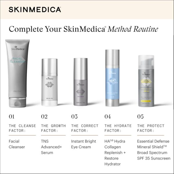 SkinMedica Facial Cleanser - Foaming Face Wash for All Skin Types - Helps Remove Dirt, Oil & Makeup - Enriched with Soothing Panthenol to Encourage Healthy-Looking Skin (6 fl oz)