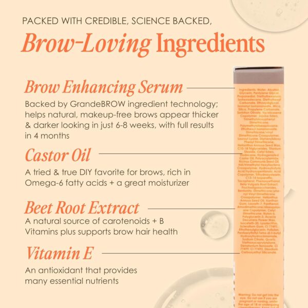 Grande Cosmetics GrandeBROW 2-in-1 Tinted Brow Gel + Brow Enhancing Serum