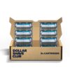 Dollar Shave Club Butter, For Sensitive Skin, A Translucent Shaving Cream & Gel Alternative & 8 Count 6 Blade Razor Refills with Built-in Trimmer