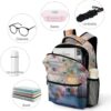 Perfume Rose Floral Laptop Backpack Lightweight Travel Daypack Shoulder Bag for Men Women