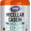 NOW Foods Sports Nutrition, Micellar Casein 19 g, Slow Release, Unflavored Powder, 1.8-Pound