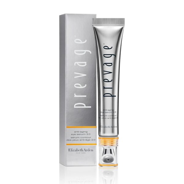 Elizabeth Arden PREVAGE Under Eye Serum 2.0, Anti Wrinkle Serum with Cooling Tip, Fixes Crow's Feet, Puffiness, Dark Circles, and Loss of Radiance and Firmness, Safe for All Skin Types, 0.6 oz Tube