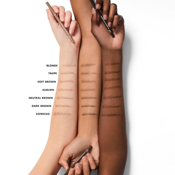 e.l.f. Holy Strokes Micro-Fine Brow Pen, Liquid Waterproof Eyebrow Makeup For Detailing & Adding Dimension, Vegan & Cruelty-Free, Deep Brown