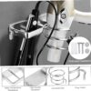 Hair Dryer Holders, Hair Dryer Holder, Spiral Shelf Tool Organizer Wall Mount, Space-Saving Aluminum Alloy Blow Stand for Dressing Table Bathroom