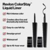 Revlon Liquid Eyeliner, ColorStay Eye Makeup, Waterproof, Smudgeproof, Longwearing with Ultra-Fine Tip, 251 Blackest Black, 0.08 Fl Oz (Pack of 1)