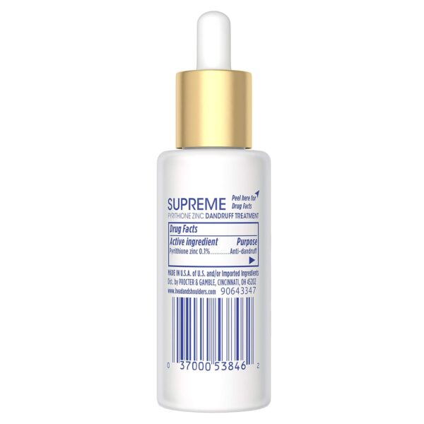 Head & Shoulders Supreme with Argan Oil and Vitamin E, Hydrating Scalp Serum, Fresh, 1.3 Fl Oz